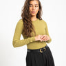 Freya Rib Tee Green Moss - Things I Like Things I Love