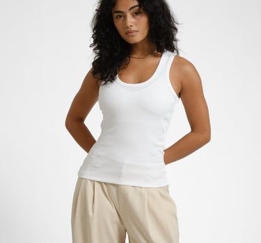 Frida U - Neck Top Bright White - Things I Like Things I Love