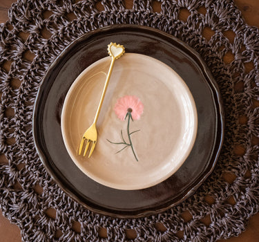 Gebaksbordje Bloem Roze - Things I Like Things I Love