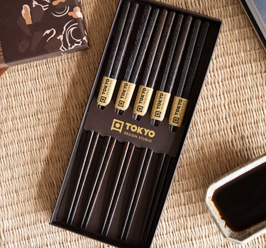 Gift Set 5PCS - Chopstick Maiko Brown - Things I Like Things I Love