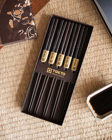 Gift Set 5PCS - Chopstick Maiko Brown - Things I Like Things I Love
