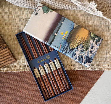 Giftset 5/PCS - Chopstick Twist Brown - Things I Like Things I Love