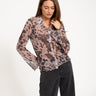 Gracie Mesh Shirt Birch Cow - Things I Like Things I Love