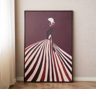 Groot Schilderij Elegance Bordeaux - Things I Like Things I Love