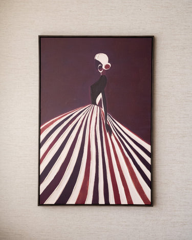 Groot Schilderij Elegance Bordeaux - Things I Like Things I Love