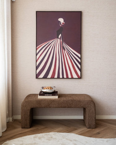 Groot Schilderij Elegance Bordeaux - Things I Like Things I Love
