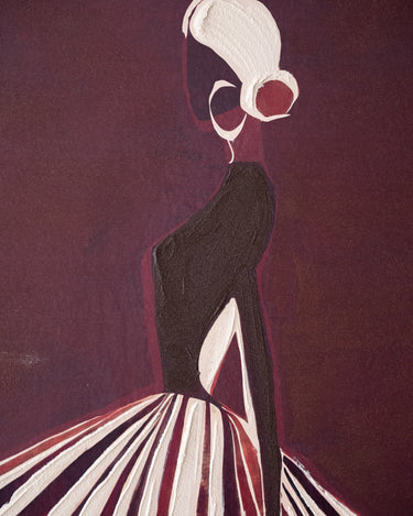 Groot Schilderij Elegance Bordeaux - Things I Like Things I Love
