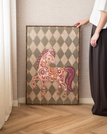 Groot Schilderij Paard Ruiten - Things I Like Things I Love