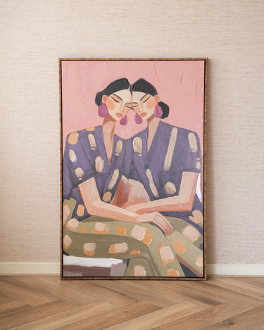 Groot Schilderij Twee Vrouwen - Things I Like Things I Love