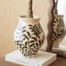 Grote Handgeschilderde Deco Vaas Leaf Green - Things I Like Things I Love