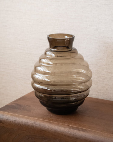 Grote Vaas Aron Glas Bruin - Things I Like Things I Love