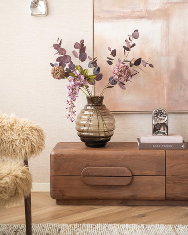 Grote Vaas Aron Glas Bruin - Things I Like Things I Love
