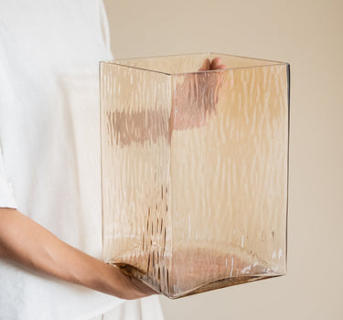 Grote Vaas Glen Glass Brown - Things I Like Things I Love