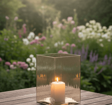 Grote Vaas / Windlicht Glen Glass Brown - Things I Like Things I Love