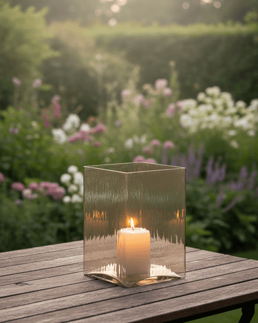 Grote Vaas / Windlicht Glen Glass Brown - Things I Like Things I Love