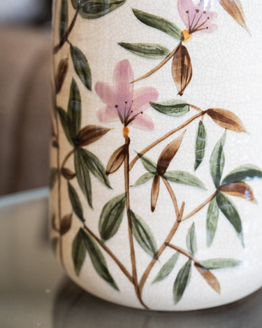 Hand - painted Deco Vase Sakura Flowers - Things I Like Things I Love