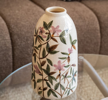 Hand - painted Deco Vase Sakura Flowers - Things I Like Things I Love