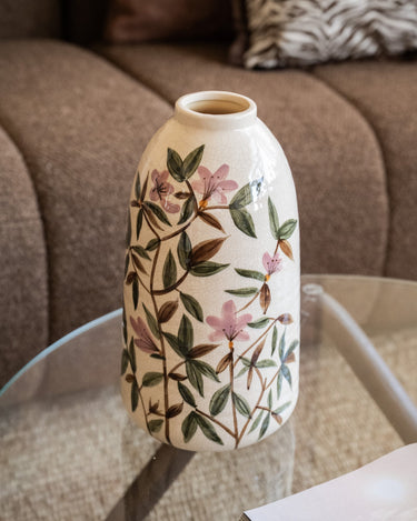 Hand - painted Deco Vase Sakura Flowers - Things I Like Things I Love