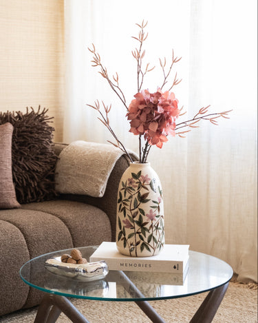 Hand - painted Deco Vase Sakura Flowers - Things I Like Things I Love