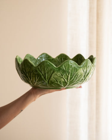Hand - Painted Salad Bowl Leaf - Things I Like Things I Love