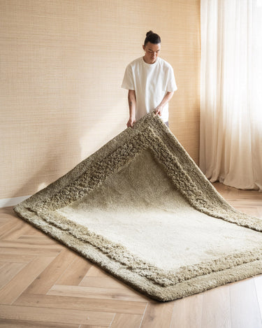 Hand - Tufted Rug Tura Olive Green - Things I Like Things I Love