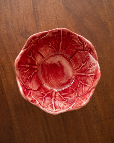 Handbeschilderd Schaaltje Slablad Bordeaux - Things I Like Things I Love