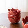 Handbeschilderd Schaaltje Slablad Bordeaux - Things I Like Things I Love