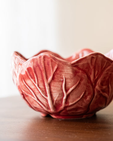 Handbeschilderd Schaaltje Slablad Bordeaux - Things I Like Things I Love