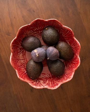 Handbeschilderde Saladeschaal Slablad Bordeaux - Things I Like Things I Love