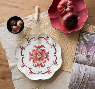 Handgemaakt Kleine Saladeschaal Riggiola Bordeaux - Things I Like Things I Love