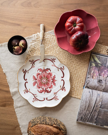 Handgemaakt Kleine Saladeschaal Riggiola Bordeaux - Things I Like Things I Love