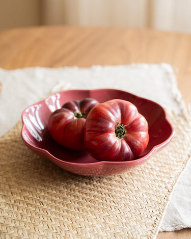 Handgemaakt Kleine Saladeschaal Riggiola Bordeaux - Things I Like Things I Love