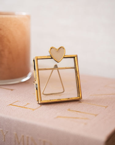 Handgemaakt Mini Fotolijstje Pyar Hart Crème - Things I Like Things I Love