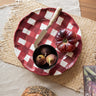 Handgemaakt Serveerbord Vichy Bordeaux - Things I Like Things I Love