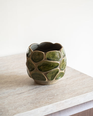 Handgemaakte Bloempot / Keukengereihouder Asta Groen - Things I Like Things I Love