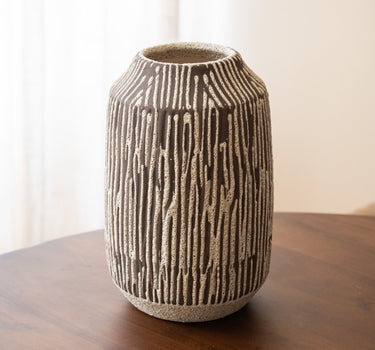Handgemaakte Deco Vaas Maro Bruin - Things I Like Things I Love