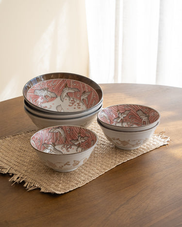 Handgemaakte Japanse Kom Kraanvogel Roze - Things I Like Things I Love