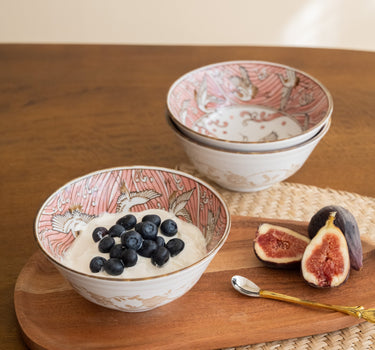 Handgemaakte Japanse Kom Kraanvogel Roze - Things I Like Things I Love