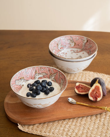 Handgemaakte Japanse Kom Kraanvogel Roze - Things I Like Things I Love