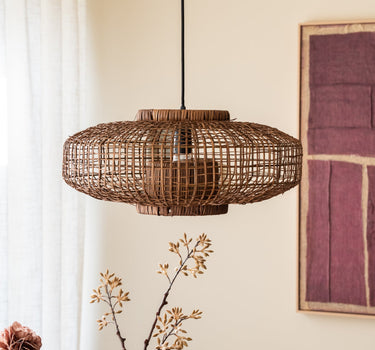 Handgevlochten Hanglamp Paldor Rotan - Things I Like Things I Love