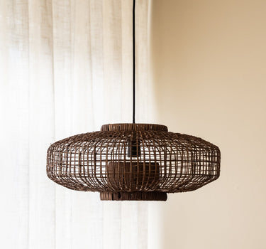 Handgevlochten Hanglamp Paldor Rotan - Things I Like Things I Love
