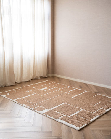 Handgeweven Vloerkleed Intarsio Bruin - Things I Like Things I Love