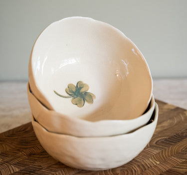Handmade Bowl Lucky Clover Ceramic - Things I Like Things I Love