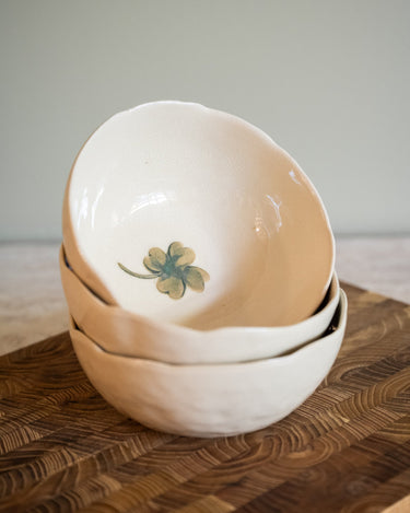 Handmade Bowl Lucky Clover Ceramic - Things I Like Things I Love