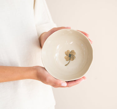 Handmade Bowl Lucky Clover Ceramic - Things I Like Things I Love