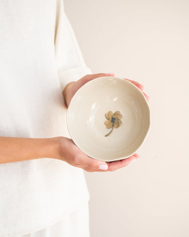 Handmade Bowl Lucky Clover Ceramic - Things I Like Things I Love