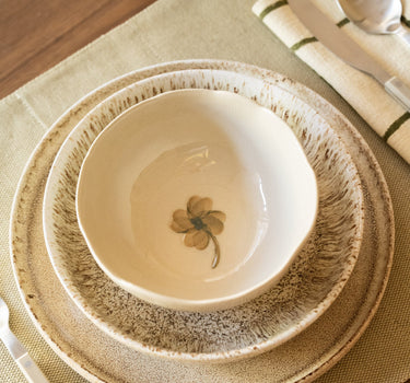Handmade Bowl Lucky Clover Ceramic - Things I Like Things I Love