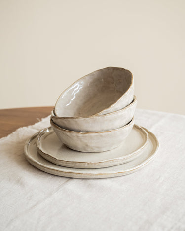 Handmade Breakfast Plate Serpa Beige - Things I Like Things I Love