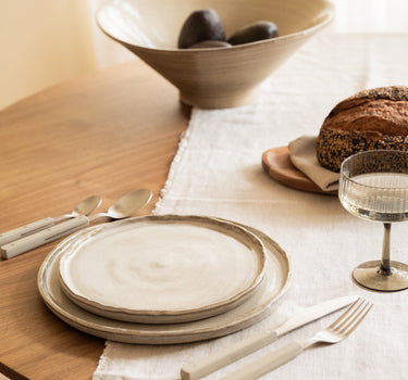 Handmade Breakfast Plate Serpa Beige - Things I Like Things I Love