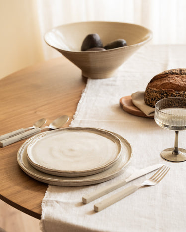 Handmade Breakfast Plate Serpa Beige - Things I Like Things I Love